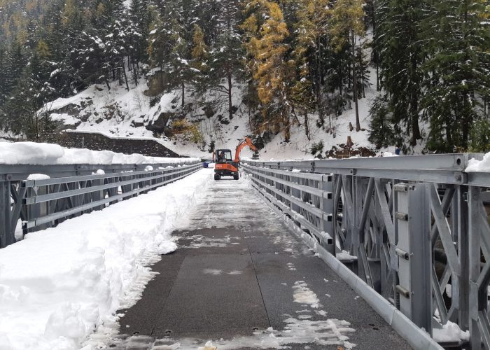 Immagine di archivio - La variante del Ponte di Chevril a Aymavilles