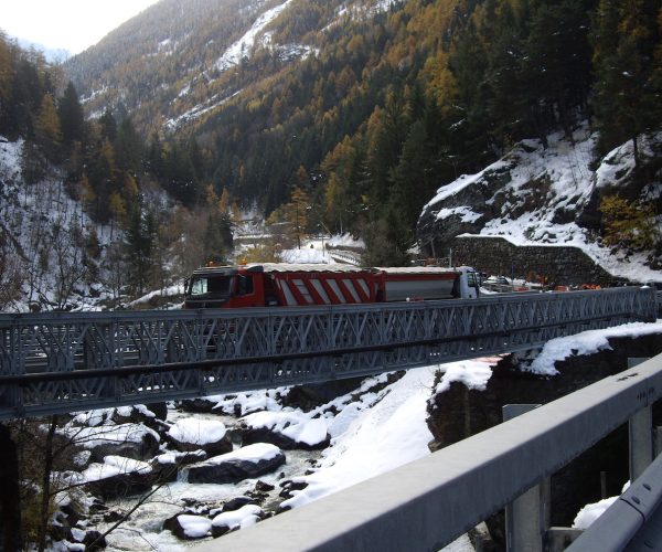 La variante del Ponte di Chevril a Aymavilles