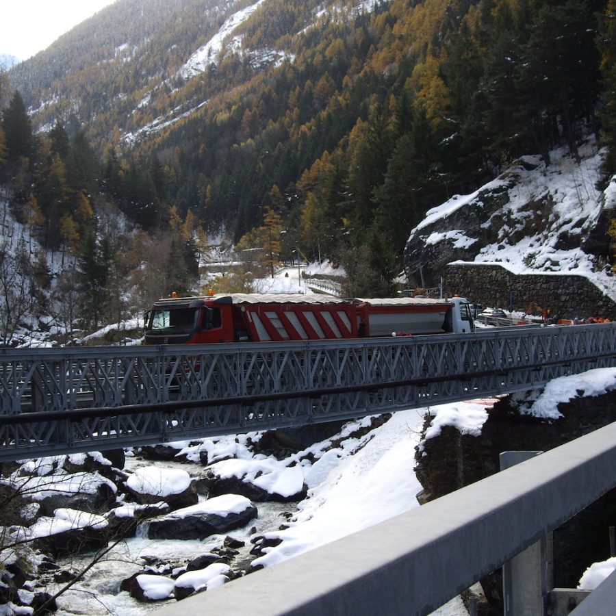 La variante del Ponte di Chevril a Aymavilles
