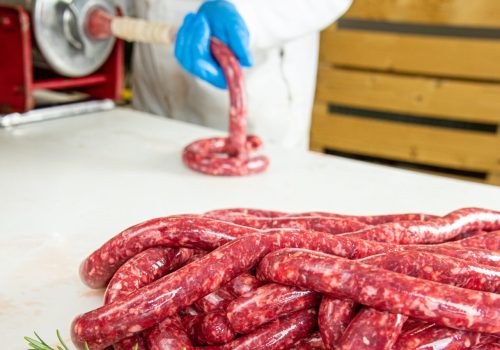 Lavorazione salsiccia valdostana
