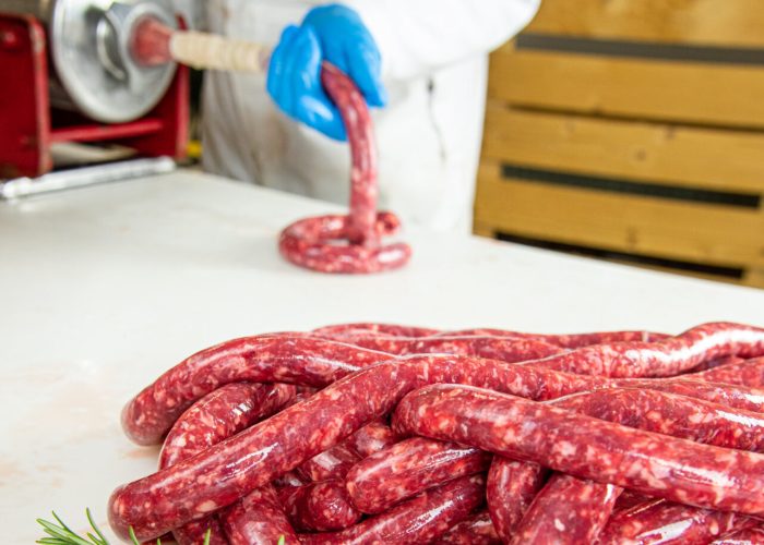 Lavorazione salsiccia valdostana