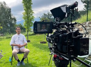 Le riprese della tv coreana a Chul Kyu Andrea Peloso