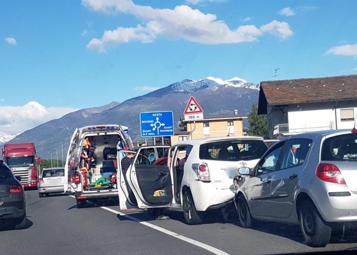 L'incidente stradale a Quart