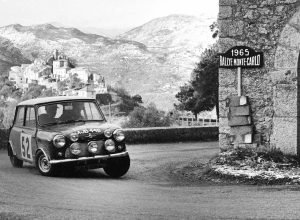La Mini Cooper S al Rally di Monte Carlo 1965