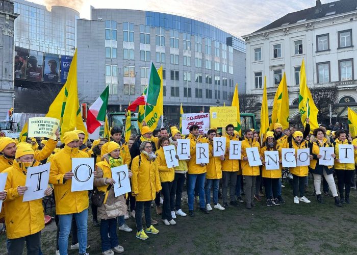 Coldiretti alla manifestazione degli agricoltori a Bruxelles