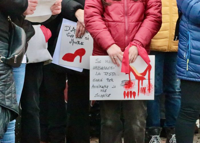 Manifestazione contro la violenza sulle donne