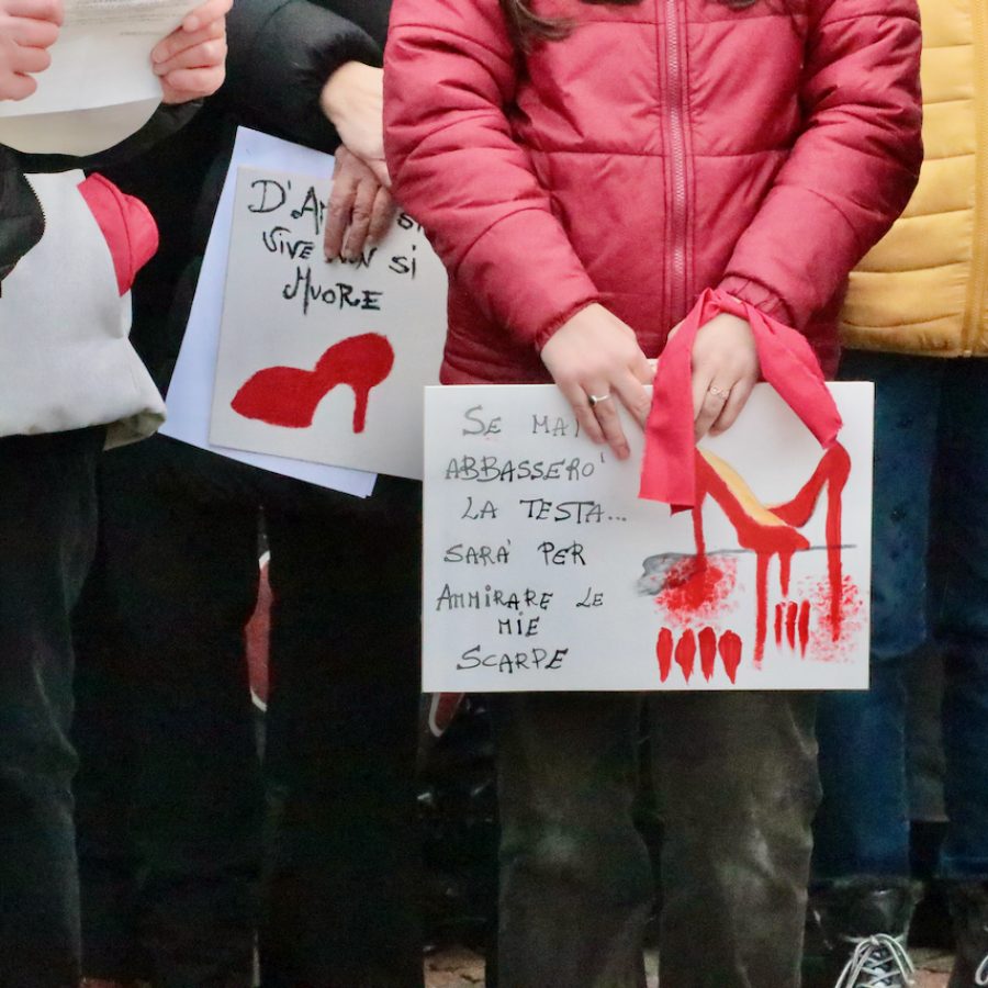 Manifestazione contro la violenza sulle donne