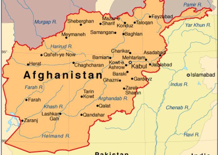 Mappa Afghanistan