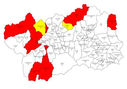 Mappa aree prioritaria radon
