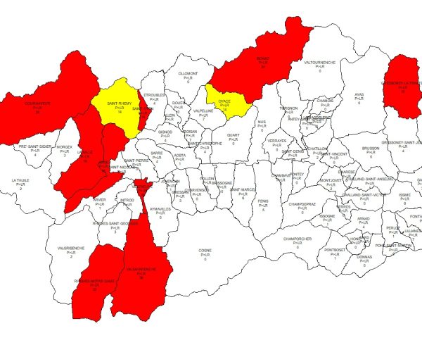 Mappa aree prioritaria radon