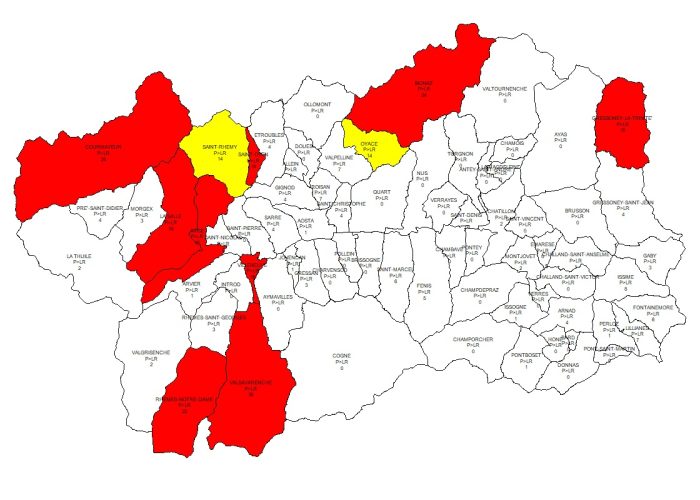 Mappa aree prioritaria radon