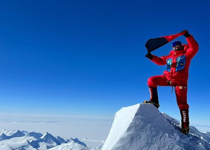 Marco Camandona sul Monte Vinson foto Instagram