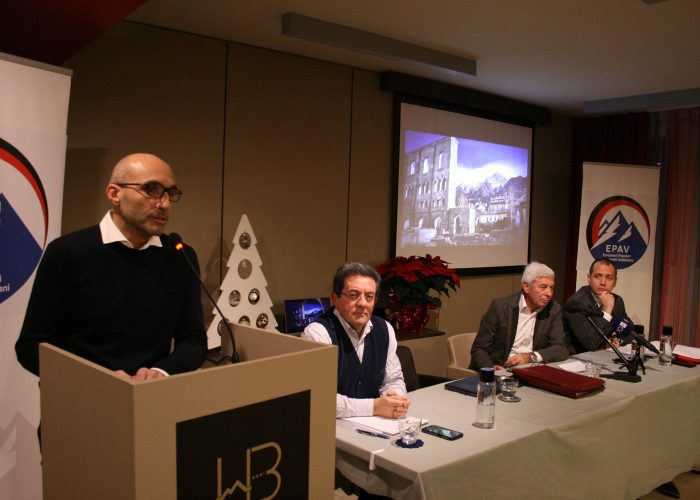 Marco Curighetti, Mauro Baccega, Ettore Viérin e Luca Girasole