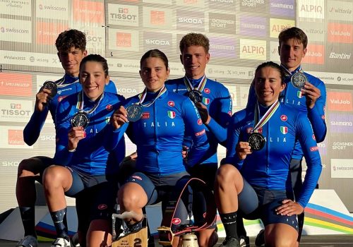 Martina Berta italia podio mondiali team relay