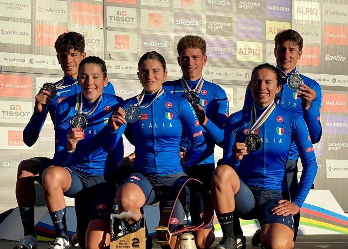 Martina Berta italia podio mondiali team relay
