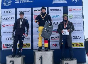 Matteo Rezzoli podio Coppa Europa snowboardcross