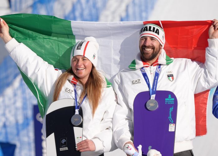 Michela Moioli LorenzoSommariva argento olimpiadi milano cortina photo Marco Tacca Pentaphoto