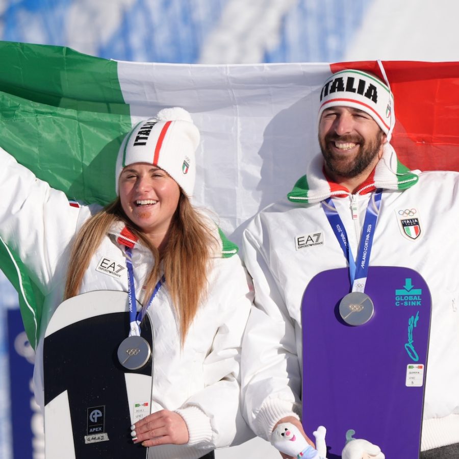 Michela Moioli LorenzoSommariva argento olimpiadi milano cortina photo Marco Tacca Pentaphoto