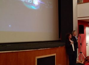 Spada (con Alessandra Miletto della Film Commission) al De la Ville.