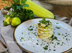 Millefoglie di zucchine tonnate