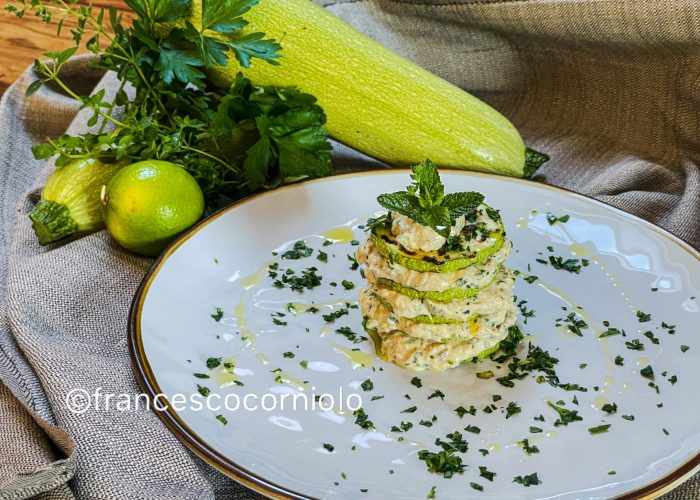 Millefoglie di zucchine tonnate