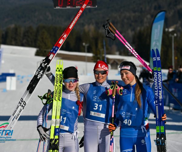 Mondiali winter triathlon Axelle Vicari bronzo