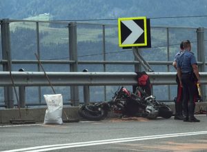 Moto incidente stradale