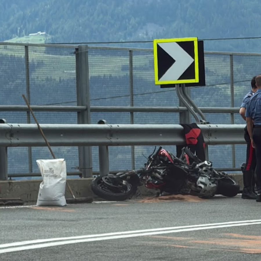 Moto incidente stradale