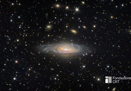 La galassia NGC 7331 nella costellazione di Pegaso ripresa dalle piazzole dell’Osservatorio Astronomico della Regione Autonoma Valle d’Aosta. Credit: Paolo Demaria - Associazione Astrofili Bisalta per la Fondazione C. Fillietroz-ONLUS