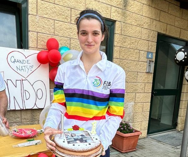 Natalie Gamba al ritorno dai Mondiali