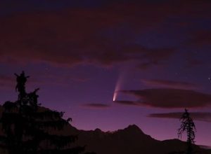 La cometa "Neowise", nello scatto dell'astrofotografo valdostano Alessandro Cipolat Bares