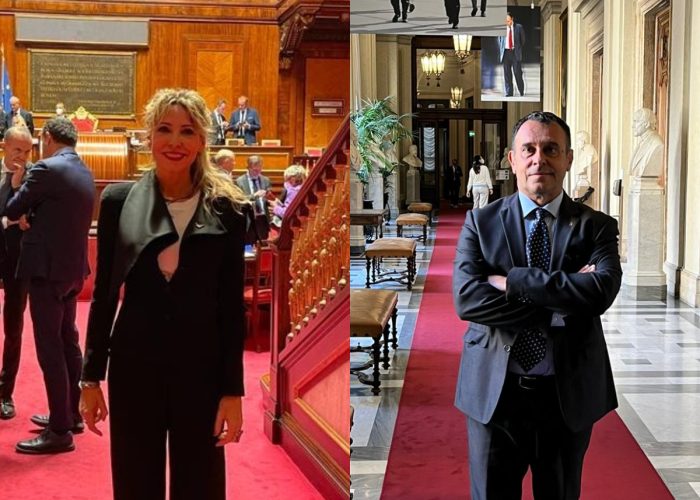 i parlamentari valdostani Nicoletta Spelgatti (Senato) e Franco Manes (Camera)