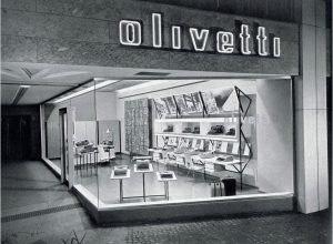 Un negozio Olivetti.