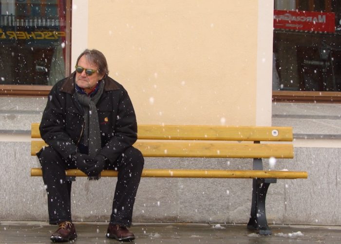 Oliviero Toscani a Cogne - Foto dall'archivio della Fondation Grand Paradis