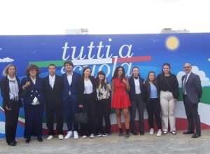 La delegazione di insegnanti e studenti valdostani a Cagliari per l'inaugurazione dell'anno scolastico