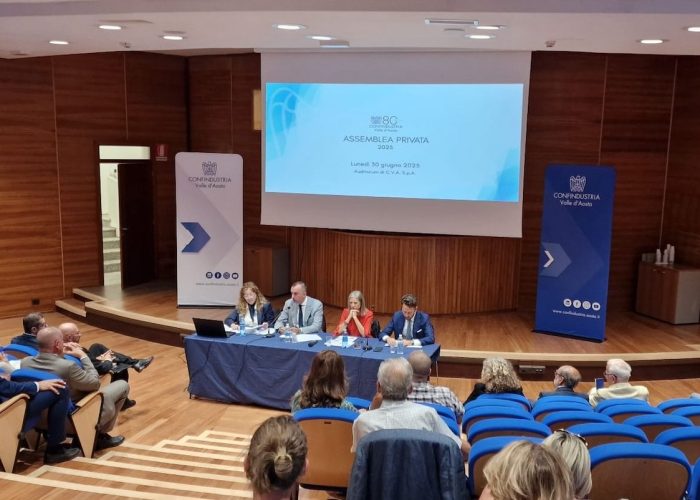 L'assemblea privata di Confindustria Valle d'Aosta
