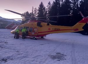 Intervento soccorso alpino valdostano