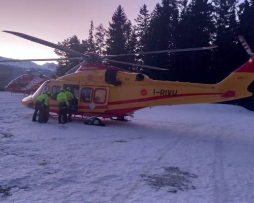 Intervento soccorso alpino valdostano