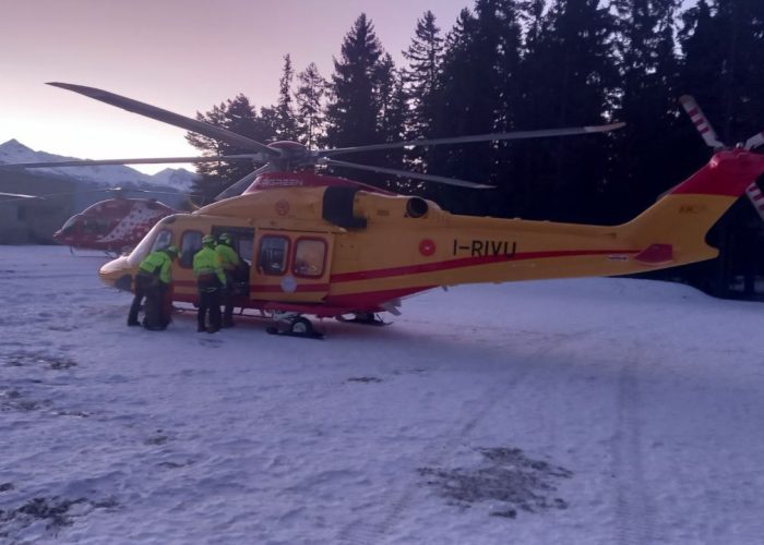 Intervento soccorso alpino valdostano