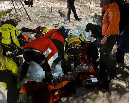 Il salvataggio dell'escursionista a Gressoney-La-Trinité