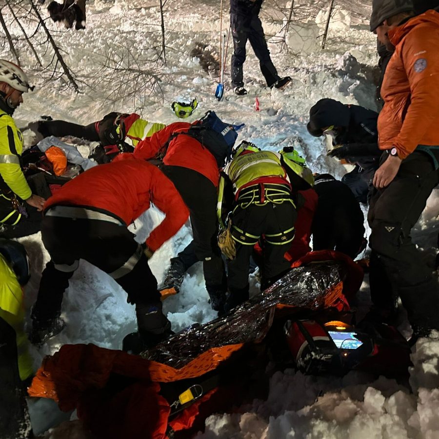 Il salvataggio dell'escursionista a Gressoney-La-Trinité