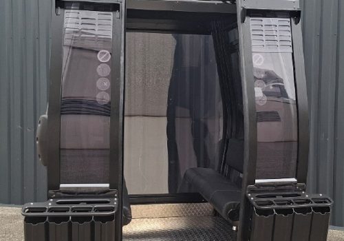 Il prototipo delle nuove telecabine Aosta - Pila