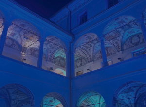 Palazzo Roncas illuminato