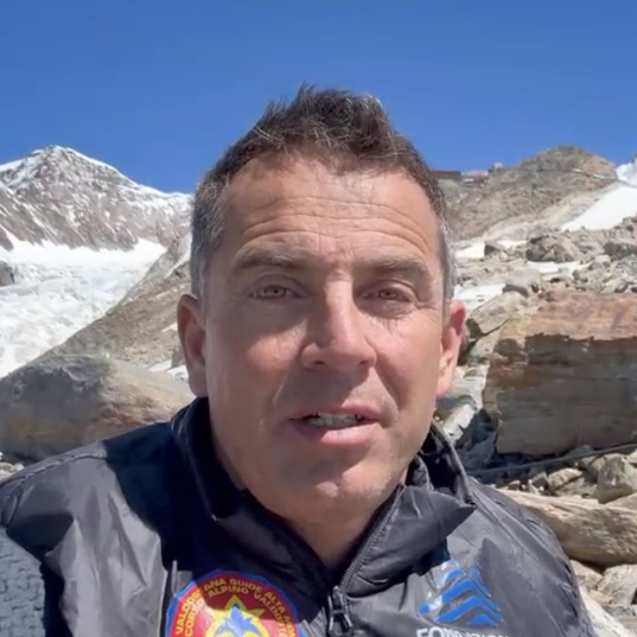 Il direttore del Soccorso alpino valdostano Paolo Comune