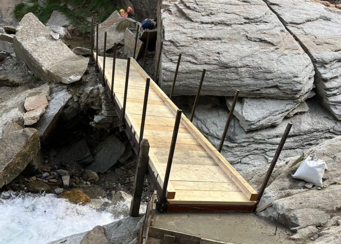 Passerella per il Rifugio Sella