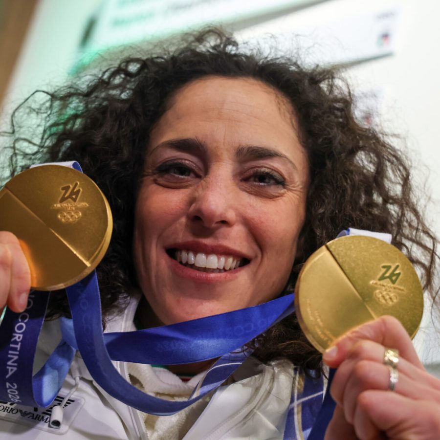 Olympics Winter Games Milano Cortina 2026. Cortina D'Ampezzo (ITA) - 15/02/2026 Federica Brignone (ITA) - Gold Medals Photo: Marco Trovati/Pentaphoto
