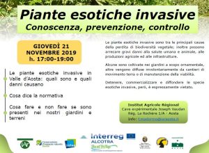 Piante esotiche invasive convegno IAR