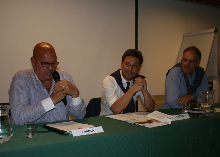 Piero Prola, Laurent Viérin e Christophe Darbellay