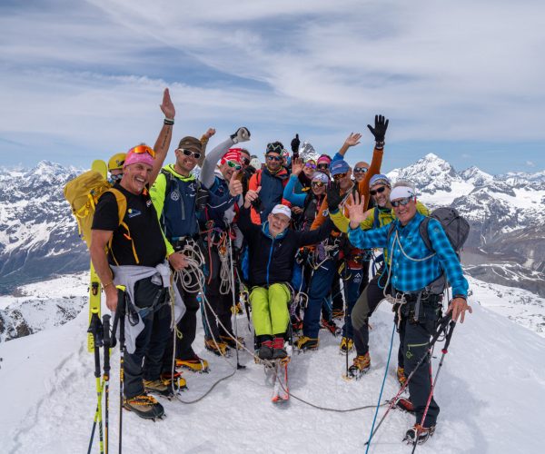 Piersandro Maggi in cima al Breithorn foto di Susanna De Fabiani F&S Photography