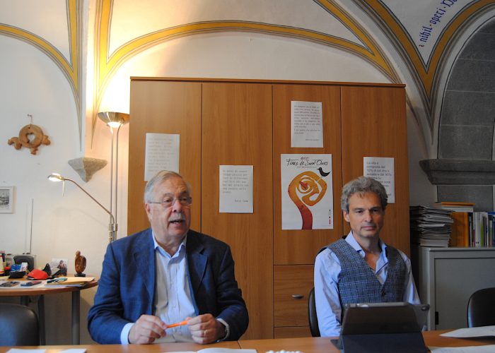 Pietro Passerin d'Entrèves e Gianni Nuti Presidente e Segretario generale della Fondazione comunitaria